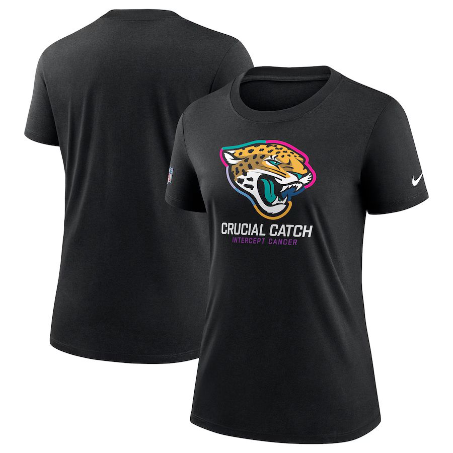 Women Jacksonville Jaguars 2024 Nike NFL black T shirts->nfl t-shirts->Sports Accessory